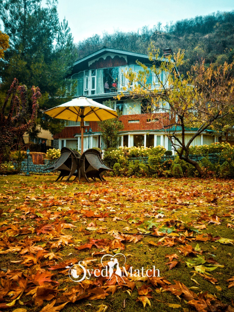 Fall season in AJK couple in window