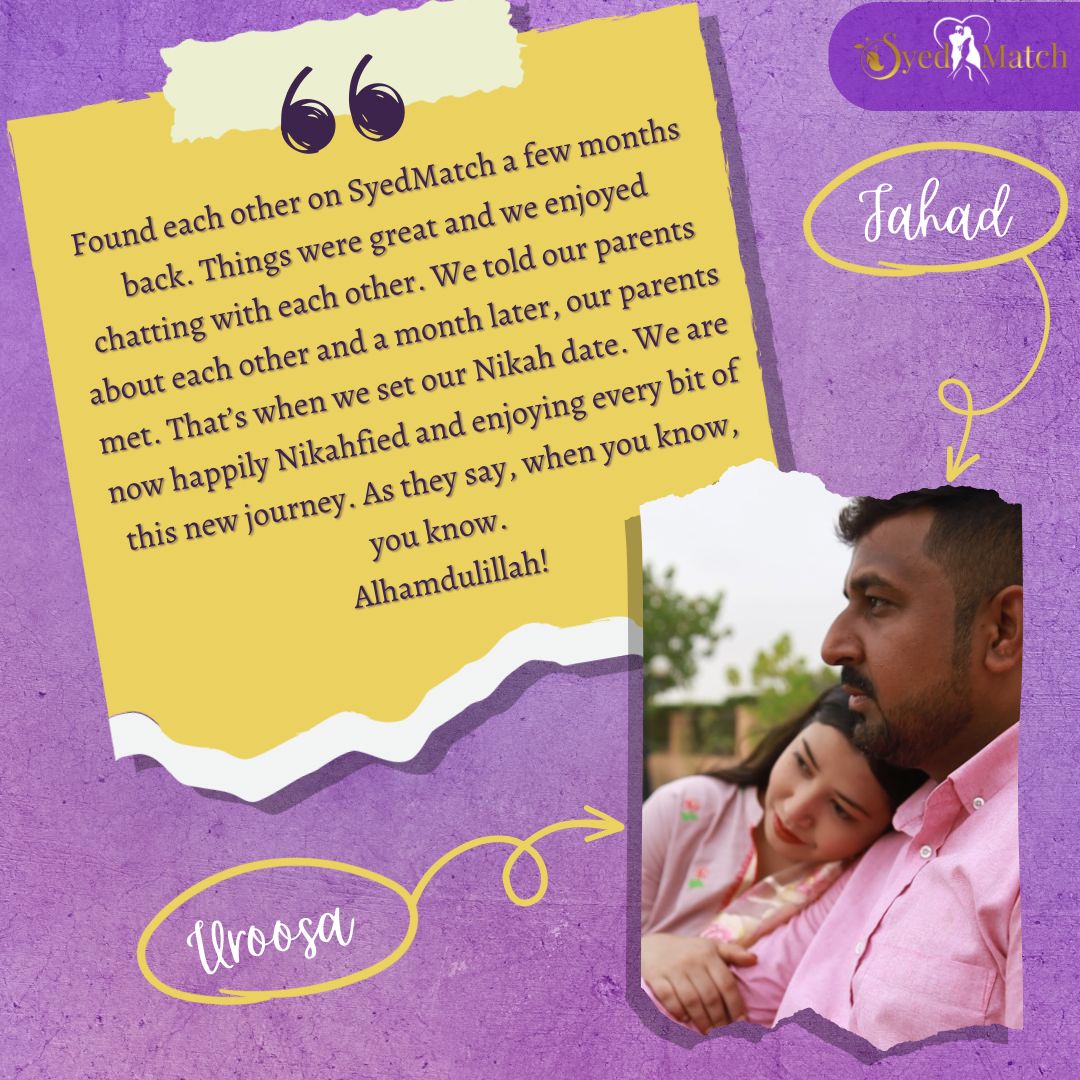 SyedMatch’s Success Story Of Uroosa And Fahad